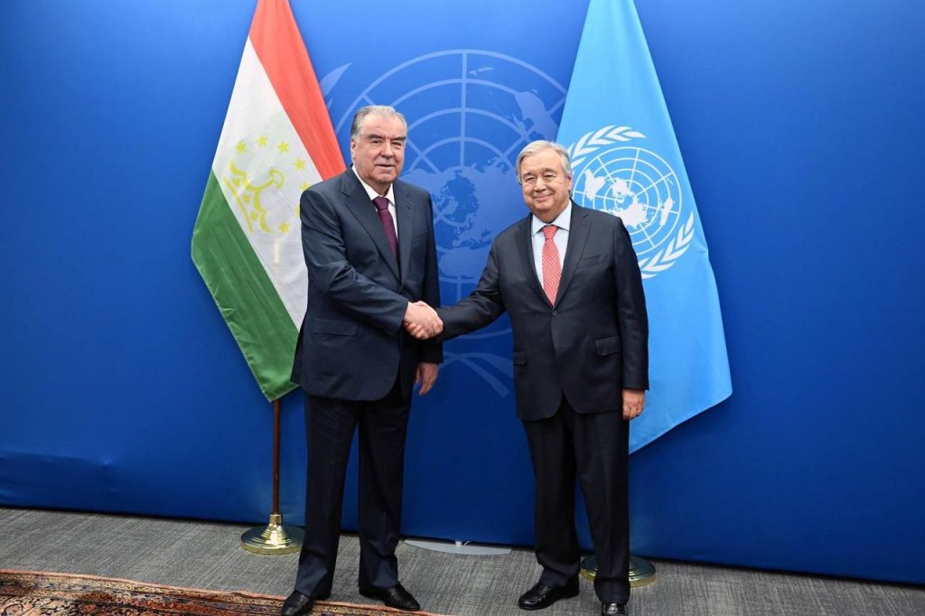 Meeting with the secretary-general of the United Nations Antonio Guterrish