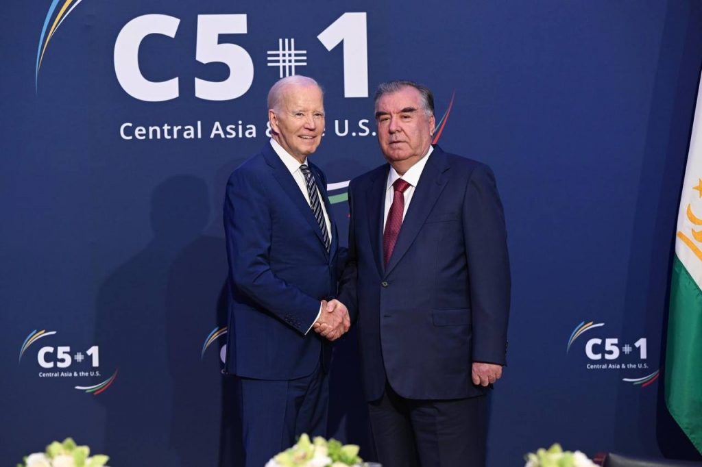 Участие во встрече глав государств Центральной Азии и Соединенных Штатов Америки