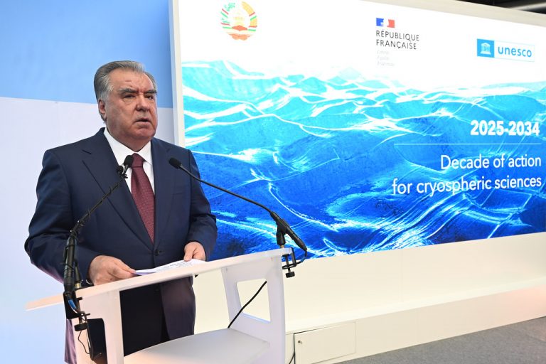 President Emomali Rahmon attends high-level event dedicated to the launch of the International Decade for Action on Cryospheric Sciences, 2025-2034