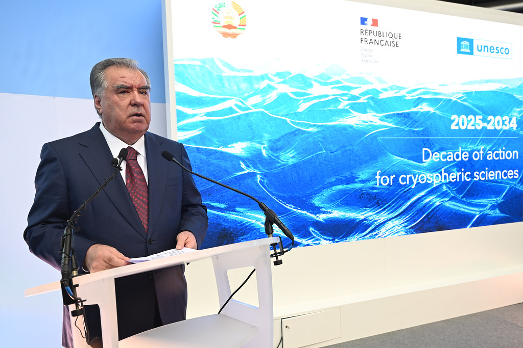 President Emomali Rahmon attends high-level event dedicated to the launch of the International Decade for Action on Cryospheric Sciences, 2025-2034