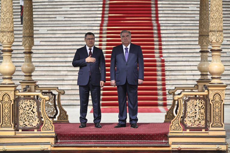Welcoming ceremony of the President of the Kyrgyz Republic Sadyr Japarov at the Palace of the Nation