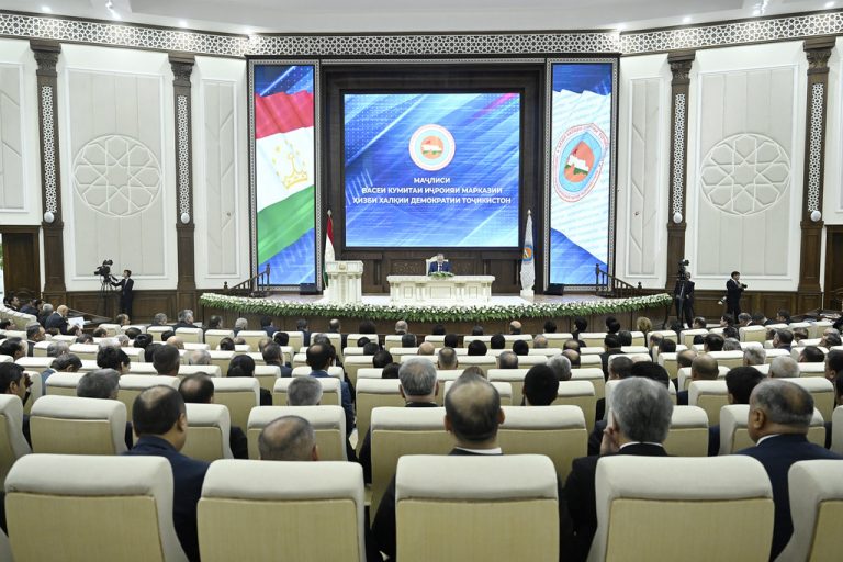 Participation in the plenary session of the Central Executive Committee of the People’s Democratic Party of Tajikistan