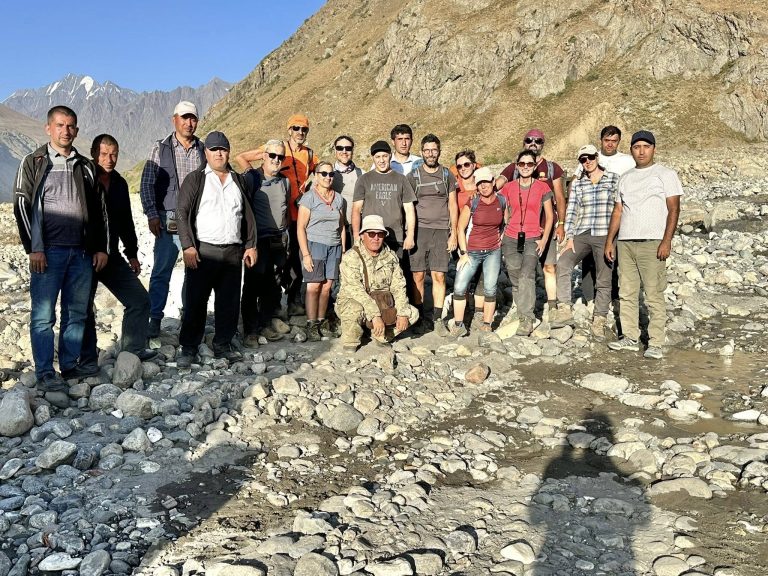Roadside Conversation with a Group of Mountaineers from Italy in Vanj District